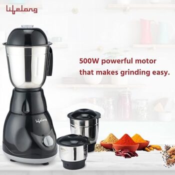 Lifelong 500-Watt Mixer Grinder with 3 Jars on Amazon