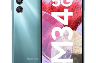 Samsung Galaxy M34 5G (Waterfall Blue,6GB,128GB)|120Hz sAMOLED Display|50MP Triple No Shake Cam|6000 mAh Battery|4 Gen OS Upgrade & 5 Year Security Update|12GB RAM with RAM+|Android 13|Without Charger