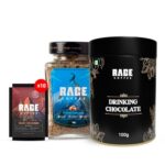 Classic Coffee Delight Combo (Creme Caramel 50g Jar + Dark Chocolate | 10 Sachets + Drinking Hot Chocolate 100g)