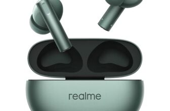 realme Buds Air 6 TWS in Ear Earbuds with 12.4 Mm Deep Bass Driver, 40 Hours Play Time, Fast Charge,50 Db ANC,Lhdc 5.0, 55 Ms Low Latency, Ip55 Dust & Water Resistant, Bluetooth V5.3 (Forrest Green)