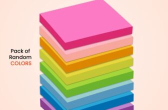 OFIXO Colorful 400 Sheets Memo Pad Sticky Notes Stationary (Multicolor)