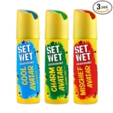 SET WET Deodorant Spray, 150ml (Pack of 3)