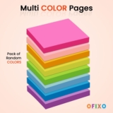 OFIXO Colorful 400 Sheets Memo Pad Sticky Notes Stationary (Multicolor)